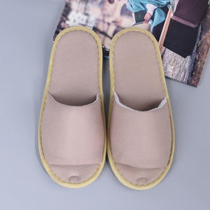 2019 New Simple Unisex Slippers Hotel Travel Spa Portable Men Slippers Disposable Home Guest Indoor Cotton Fabric Men Slipper
