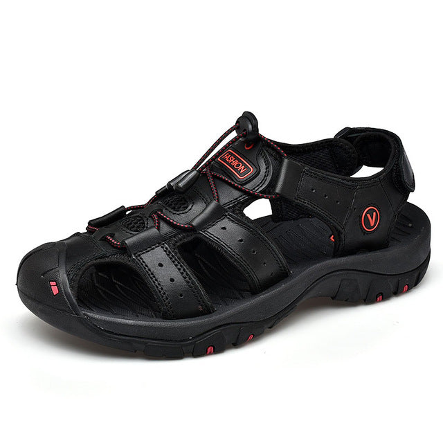 Classic Men Soft Sandals Comfortable Men Summer Shoes Leather Sandals Big Size Soft Sandals Men Roman Comfortable Men Summer