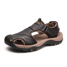 Load image into Gallery viewer, Classic Men Soft Sandals Comfortable Men Summer Shoes Leather Sandals Big Size Soft Sandals Men Roman Comfortable Men Summer