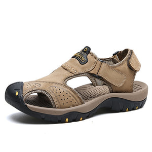 Classic Men Soft Sandals Comfortable Men Summer Shoes Leather Sandals Big Size Soft Sandals Men Roman Comfortable Men Summer