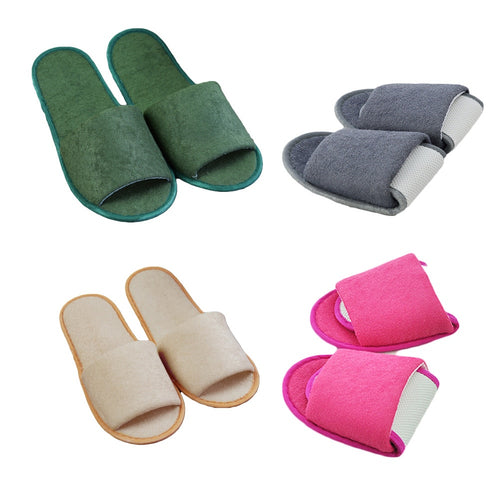 2019 New Simple Unisex Slippers Hotel Travel Spa Portable Men Slippers Disposable Home Guest Indoor Cotton Fabric Men Slipper