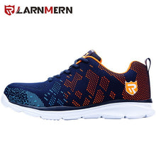 Load image into Gallery viewer, LARNMERN Lightweight Breathable Men Safety Shoes Steel Toe Work Shoes For Men Anti-smashing Construction Sneaker With Reflective